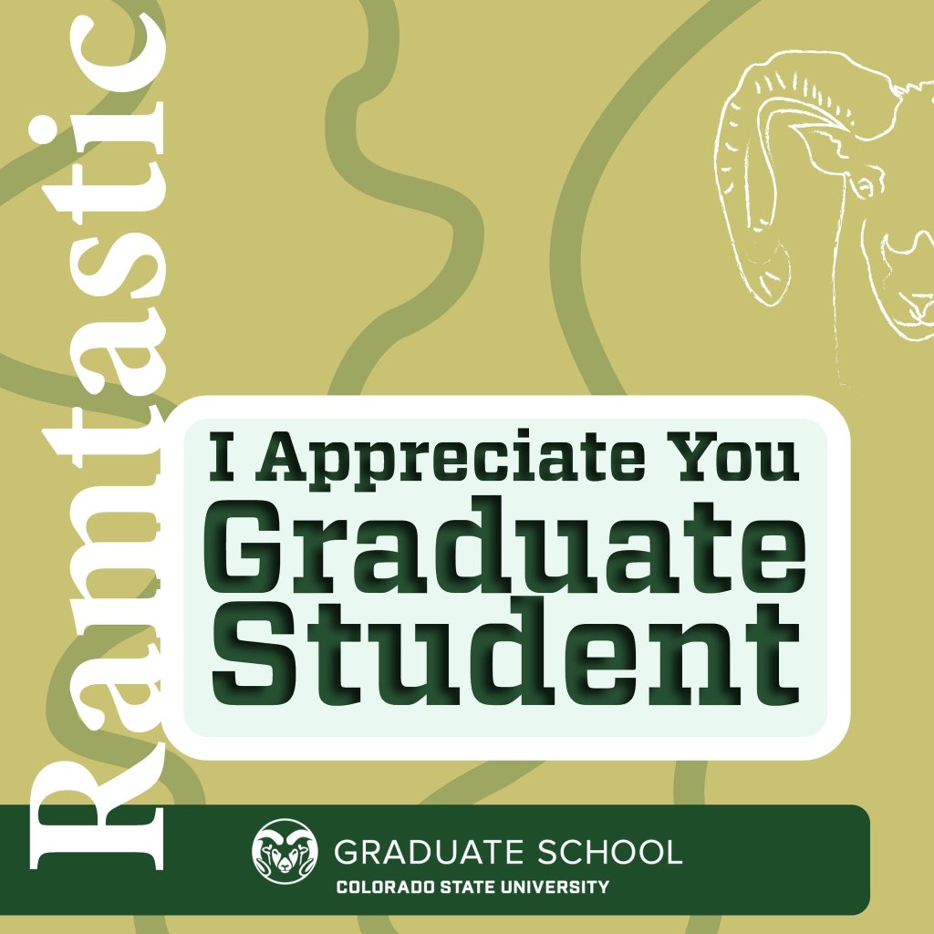 Text: Ramtastic! I appreciate you graduate student